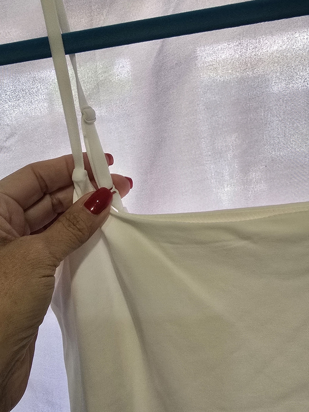 Cream Spaghetti-Strap Tank Top - Picture 2 of 4